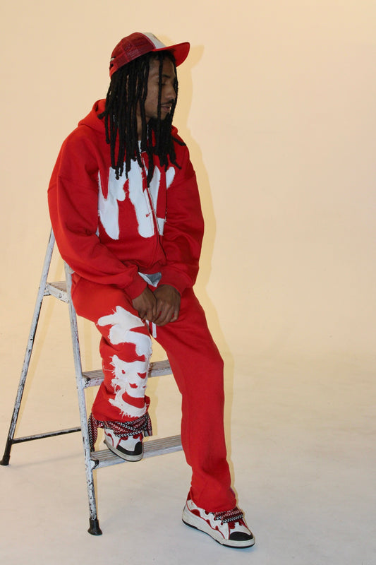 RED NBLA DISTRESSED